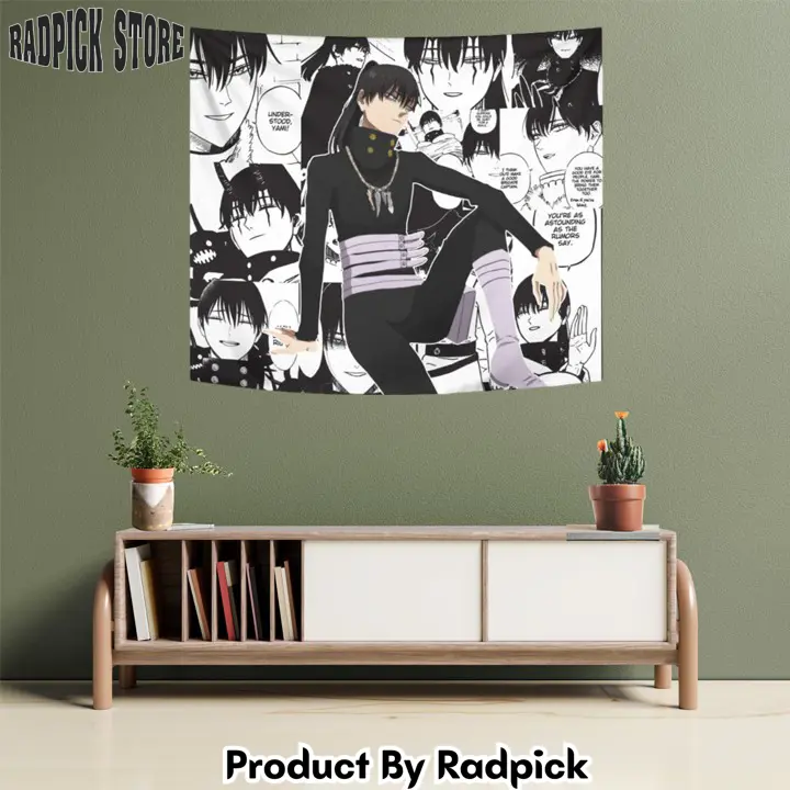 Nacht faust tapestry custom black clover anime manga room wall decor  rp5939989